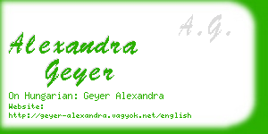 alexandra geyer business card